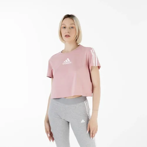 Футболка adidas Aeroready Made For тренировочные Crop Sport Tee HD9353 - Розовые