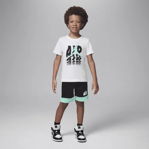 Nike Jordan Galaxy Little детские French Terry шорты набор цвет черный