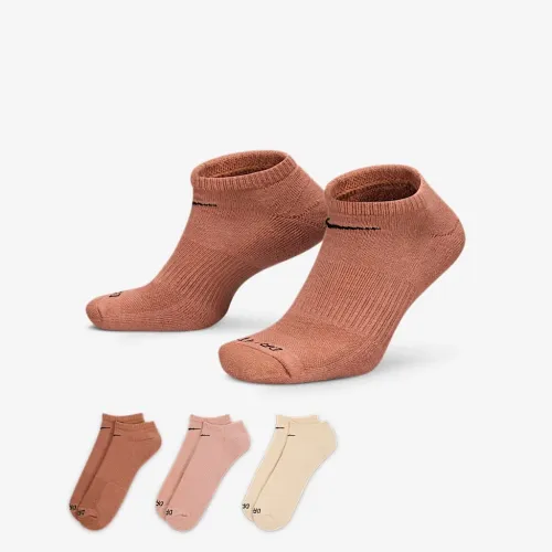 Nike Everyday Plus Cushion тренировочные No-Show носки (3 пары) многоцветный
