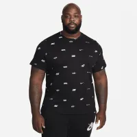 Nike Club мужские Allover Print футболка цвет черный