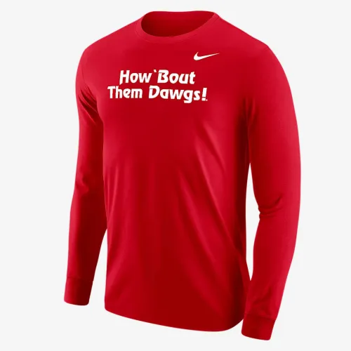 Georgia чоловічі Nike College Long-Sleeve футболка колір червоний