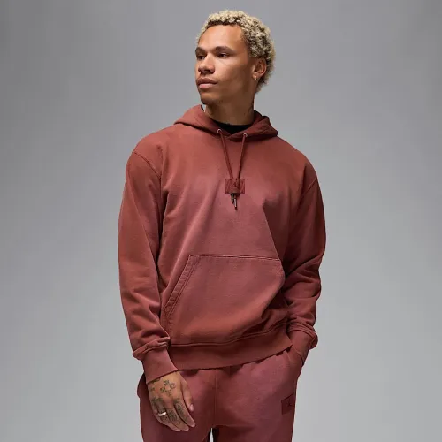 Nike Jordan Flight Fleece чоловічі Pullover Толстовка з капюшоном колір коричневий