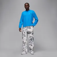 Nike Jordan Flight Mountainside мужские Long-Sleeve Waffle Shirt синий