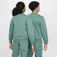 Nike Sportswear Club Fleece Big детские свитшот цвет зеленый