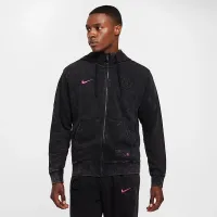 Chelsea FC Club Third мужские Nike Soccer Full-Zip French Terry Толстовка с капюшоном цвет черный