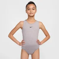 Nike Gymnastics Strappy Performance Leotard колір сірий