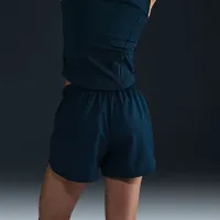 Nike Tempo женская Dri-FIT Mid-Rise Brief-Lined Running шорты синий