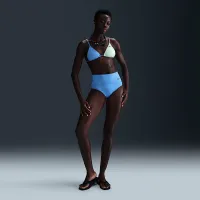 Nike Swim женская Triangle Bikini Top синий