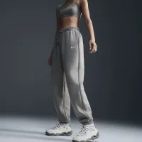 Nike Sportswear Phoenix Fleece жіноча З високою талією оверсайз Sweatpants колір зелений
