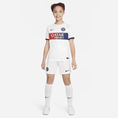 Paris Saint-Germain 2023/24 Stadium Home/Away Big дитячі Nike Dri-FIT Soccer шорти колір білий