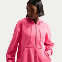 Nike Sportswear Phoenix Fleece жіноча оверсайз Full-Zip Толстовка з капюшоном Pink