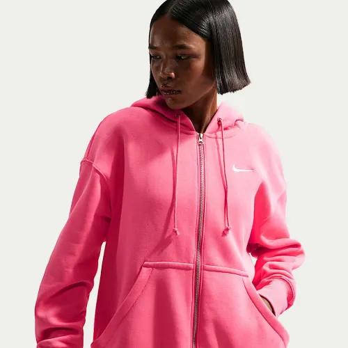 Nike Sportswear Phoenix Fleece жіноча оверсайз Full-Zip Толстовка з капюшоном Pink