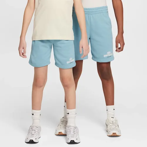 Nike Sportswear Club Big дитячі French Terry шорти блакитний