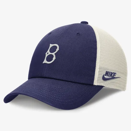 Brooklyn Dodgers Rewind Cooperstown Club мужские Nike MLB Trucker Adjustable Hat синий