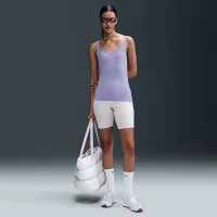 Nike Sportswear Chill Knit женская Tank Top цвет фиолетовый