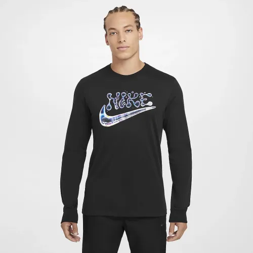 Nike Sportswear Club Long-Sleeve футболка колір чорний