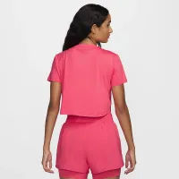 Nike One Classic жіноча Dri-FIT Short-Sleeve Cropped Top Pink