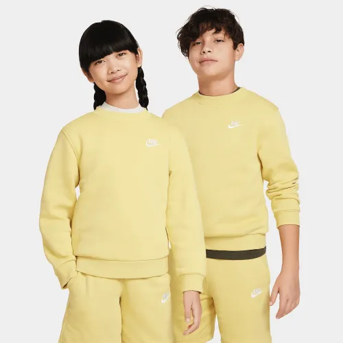 Nike Sportswear Club Fleece Big детские свитшот Yellow