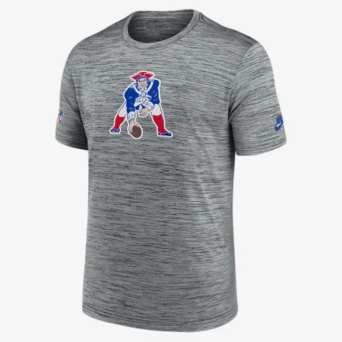 New England Patriots Sideline Velocity чоловічі Nike Dri-FIT NFL футболка колір сірий