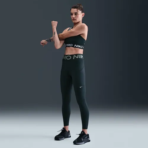 Nike Pro Sculpt жіноча З високою талією 7/8 лосіни з кишенямиколір зелений