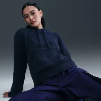Nike Sportswear Phoenix Cozy Букле жіноча Loose Knit Толстовка з капюшоном блакитний