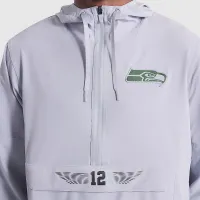 Seattle Seahawks Rivalries Collection Sideline Anorak мужские Nike NFL 1/2-Zip Hooded Куртка цвет серый