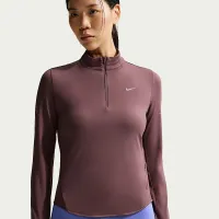 Nike Swift женская Dri-FIT UV 1/4-Zip Running Top цвет фиолетовый