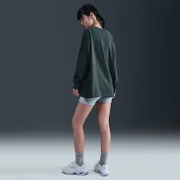 Nike Sportswear Essential женская оверсайз Long-Sleeve футболка цвет зеленый