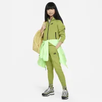 Nike Sportswear Tech Fleece Big дитячі (Girls') Joggers колір зелений