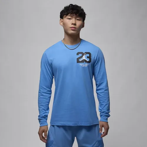 Nike Jordan Sport чоловічі Long-Sleeve футболка блакитний