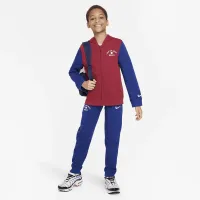Nike FC Barcelona Big детские (для мальчиков) Full-Zip French Terry Толстовка с капюшоном цвет красный