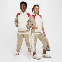Nike Air Big детские Pullover Толстовка с капюшоном цвет коричневый