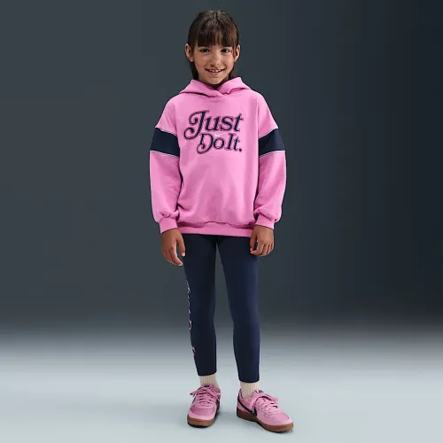 Nike Varsity Prep Little детские Pullover Толстовка с капюшоном and лосины набор синий