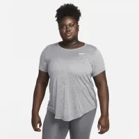 Nike Dri-FIT жіноча футболка (великі розміри) колір чорний