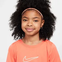 Nike One Fitted Big дитячі (Girls') Dri-FIT Short-Sleeve Top Orange