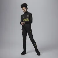 Nike Paris Saint-Germain Strike Big дитячі Jordan Dri-FIT Knit Soccer Pants колір чорний
