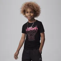 Nike Jordan Dri-FIT MJ Sport Little детские Graphic футболка цвет черный