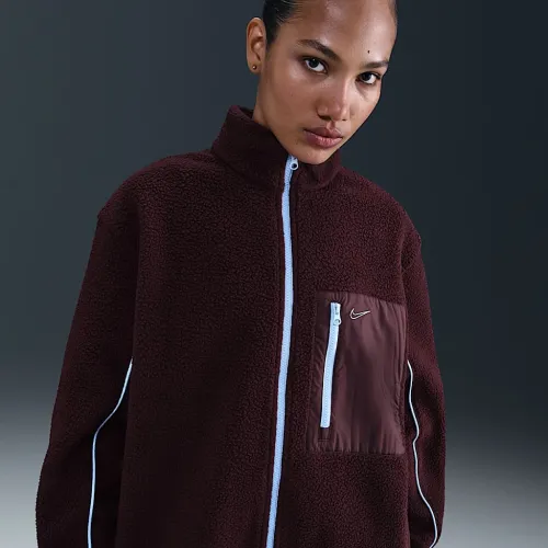 Nike Sportswear женская Full-Zip High-Pile Fleece Куртка цвет красный