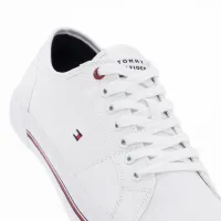 Кроссовки Tommy Hilfiger Core Corporate Vulc Canvas FM0FM04560-YBS - Белые