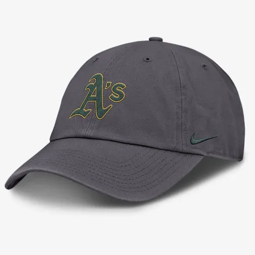 Oakland Athletics Club мужские Nike MLB Adjustable Hat цвет серый