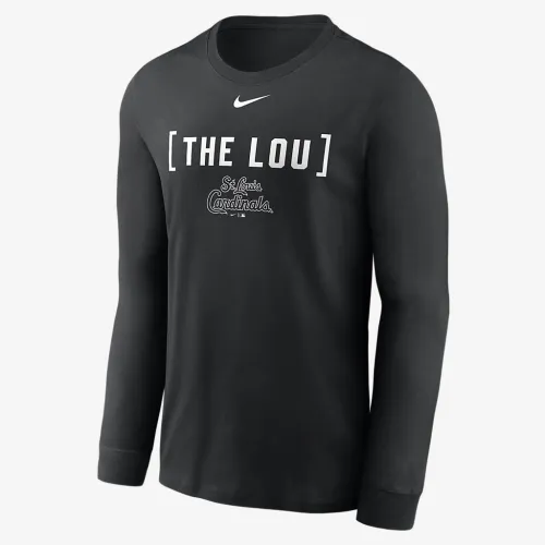 St. Louis Cardinals Fashion чоловічі Nike MLB Long-Sleeve футболка колір чорний