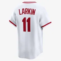 Barry Larkin Cincinnati цвет красныйs Cooperstown мужские Nike Dri-FIT ADV MLB Limited Jersey цвет белый