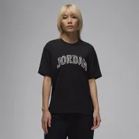 Nike Jordan жіноча Graphic футболка колір чорний