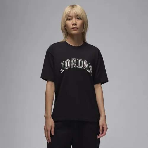 Nike Jordan жіноча Graphic футболка колір чорний