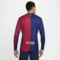 FC Barcelona 2024/25 Stadium Home чоловічі Nike Dri-FIT Soccer Replica Long-Sleeve Jersey блакитний