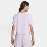 Nike Sportswear Essential жіноча Cropped Logo футболка колір фіолетовий