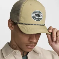 Nike Rise Structuколір червоний Curved Bill Cap колір коричневий
