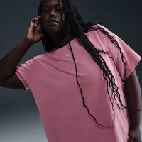 Nike Sportswear Essential жіноча футболка (великі розміри) Pink