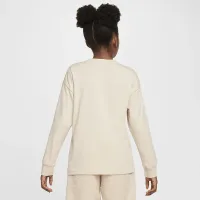 Nike Sportswear Big дитячі (Girls') Long-Sleeve футболка колір коричневий