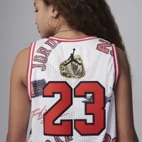 Nike Jordan23 Big детские Printed Jersey цвет серый